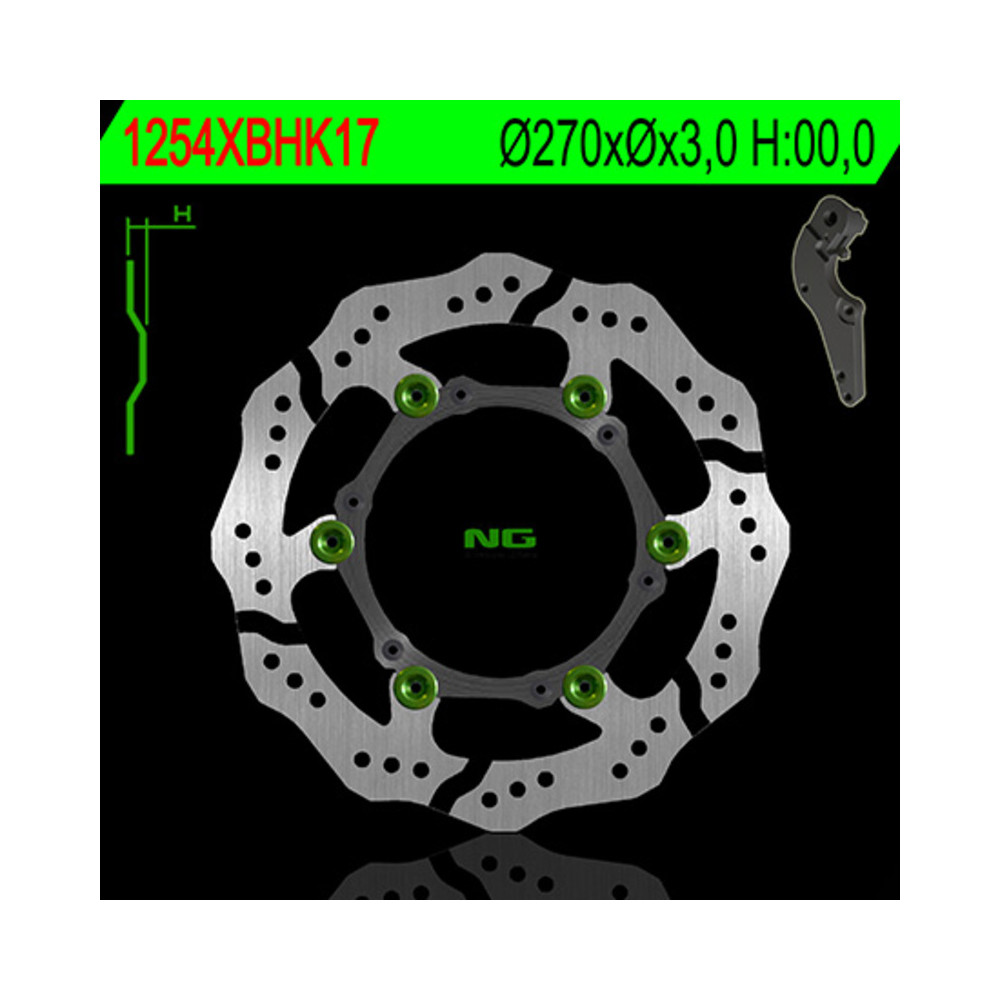 Disque de frein NG BRAKES pétale flottant