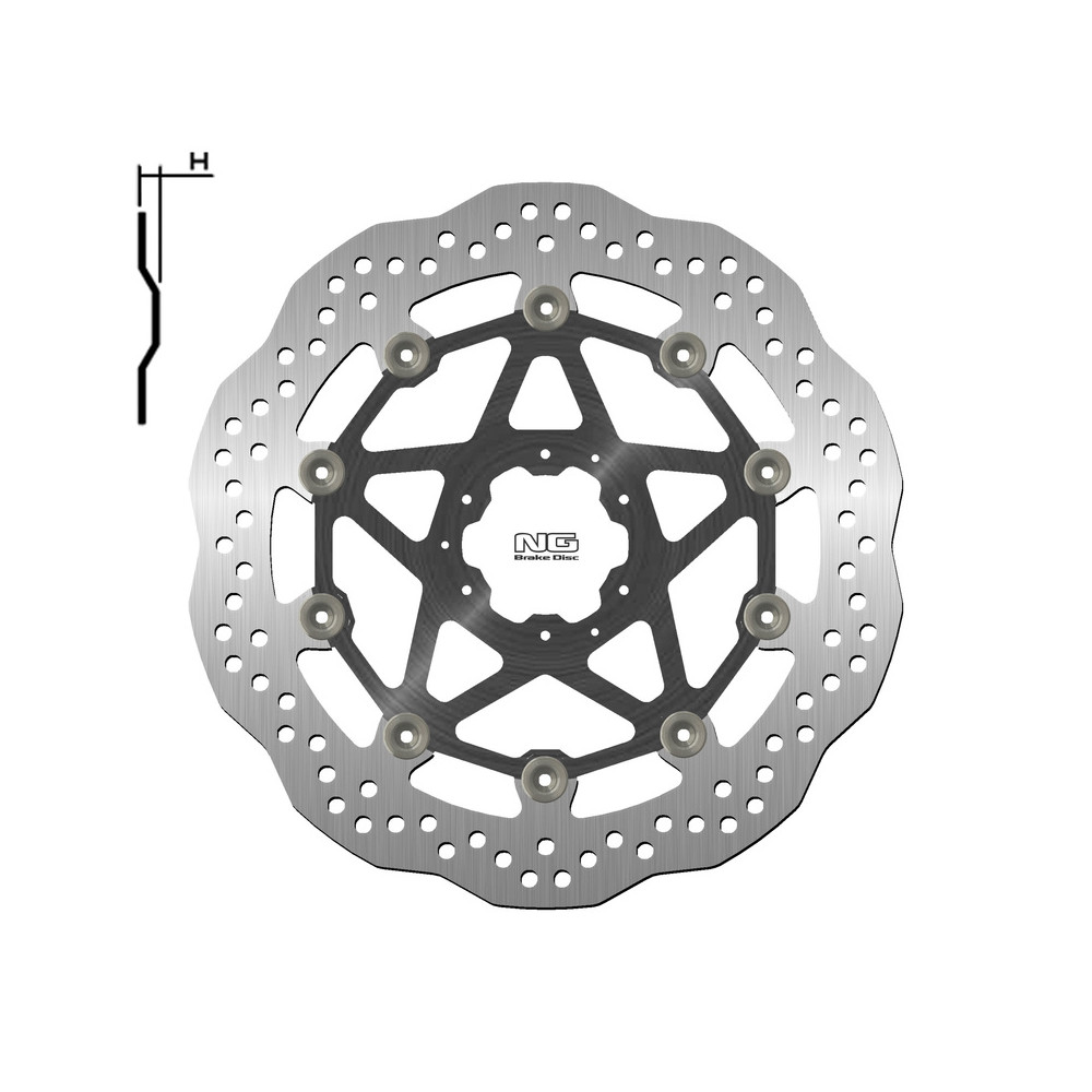 Disque de frein NG BRAKES pétale flottant