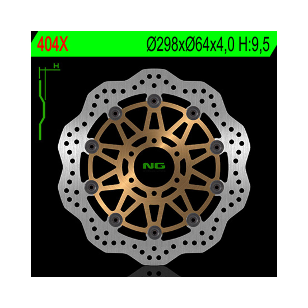 Disque de frein NG BRAKES pétale flottant