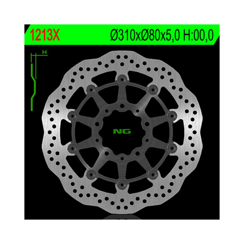 Disque de frein NG BRAKES pétale flottant