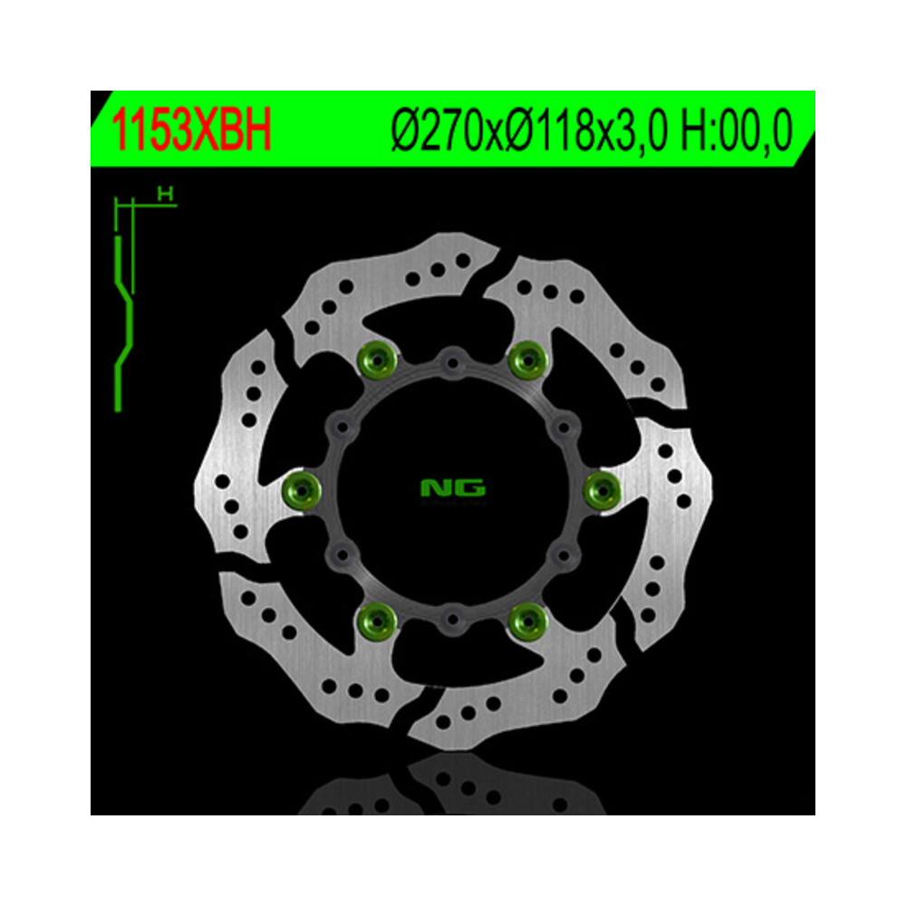 Disque de frein NG BRAKES pétale flottant