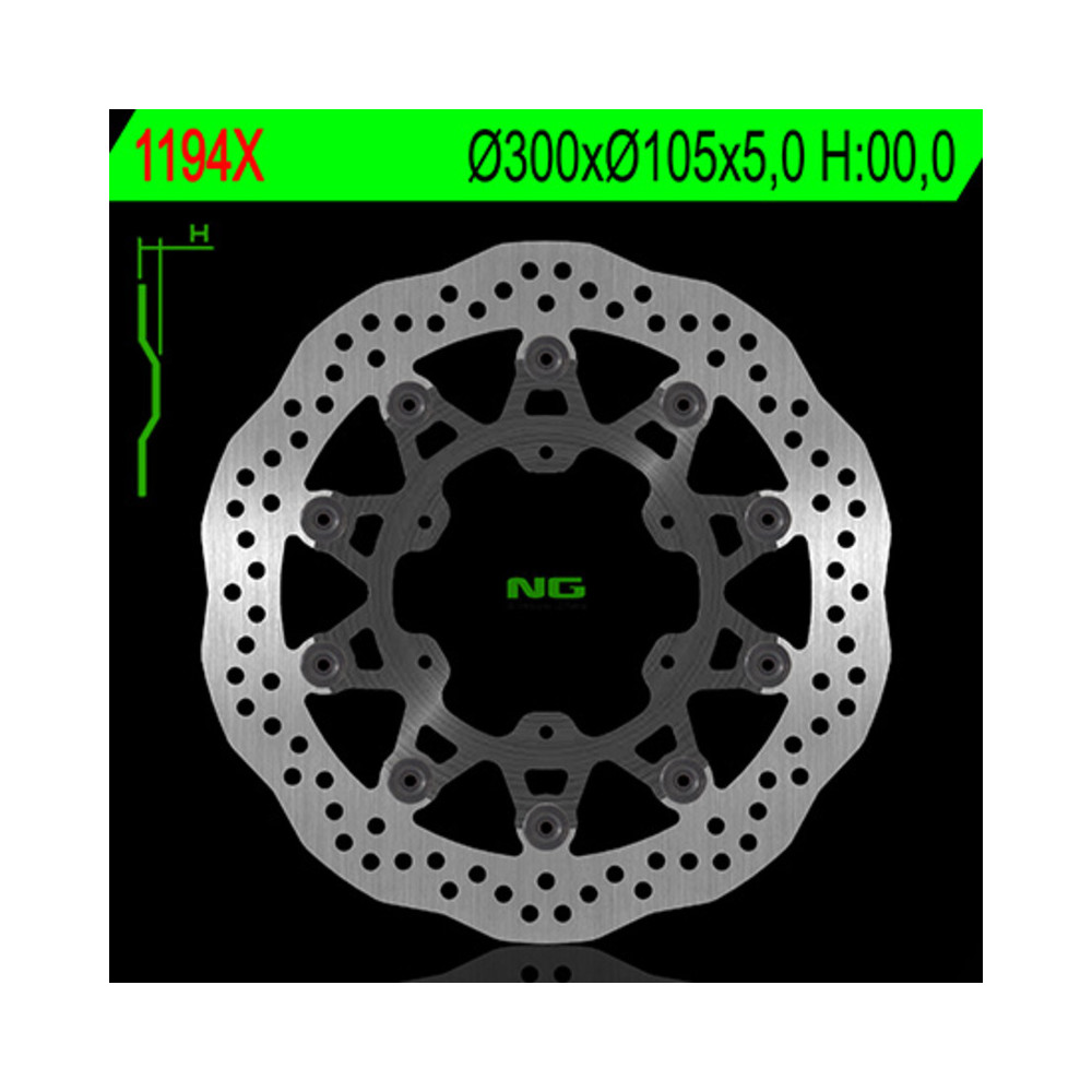 Disque de frein NG BRAKES pétale flottant