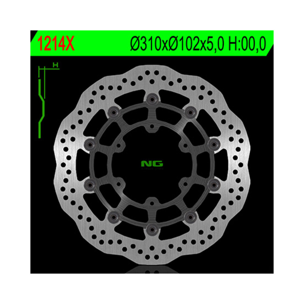 Disque de frein NG BRAKES pétale flottant