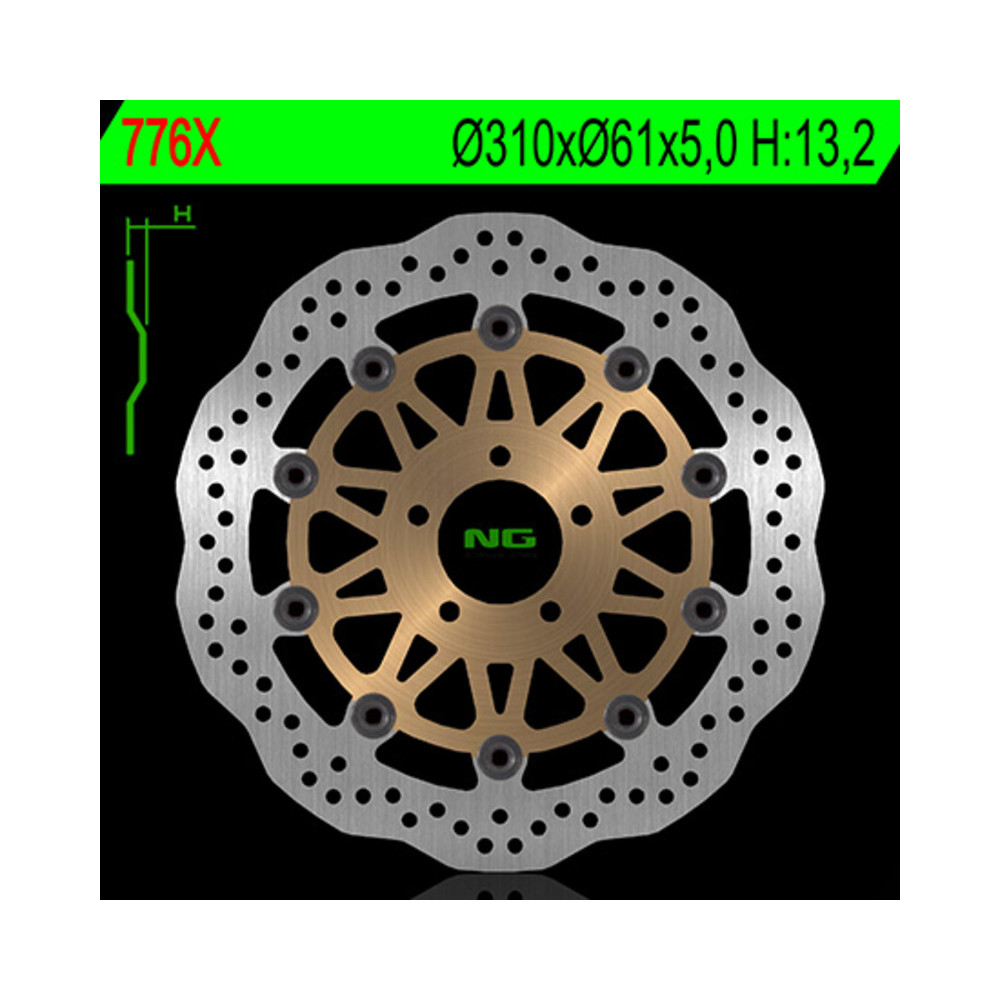 Disque de frein NG BRAKES pétale flottant