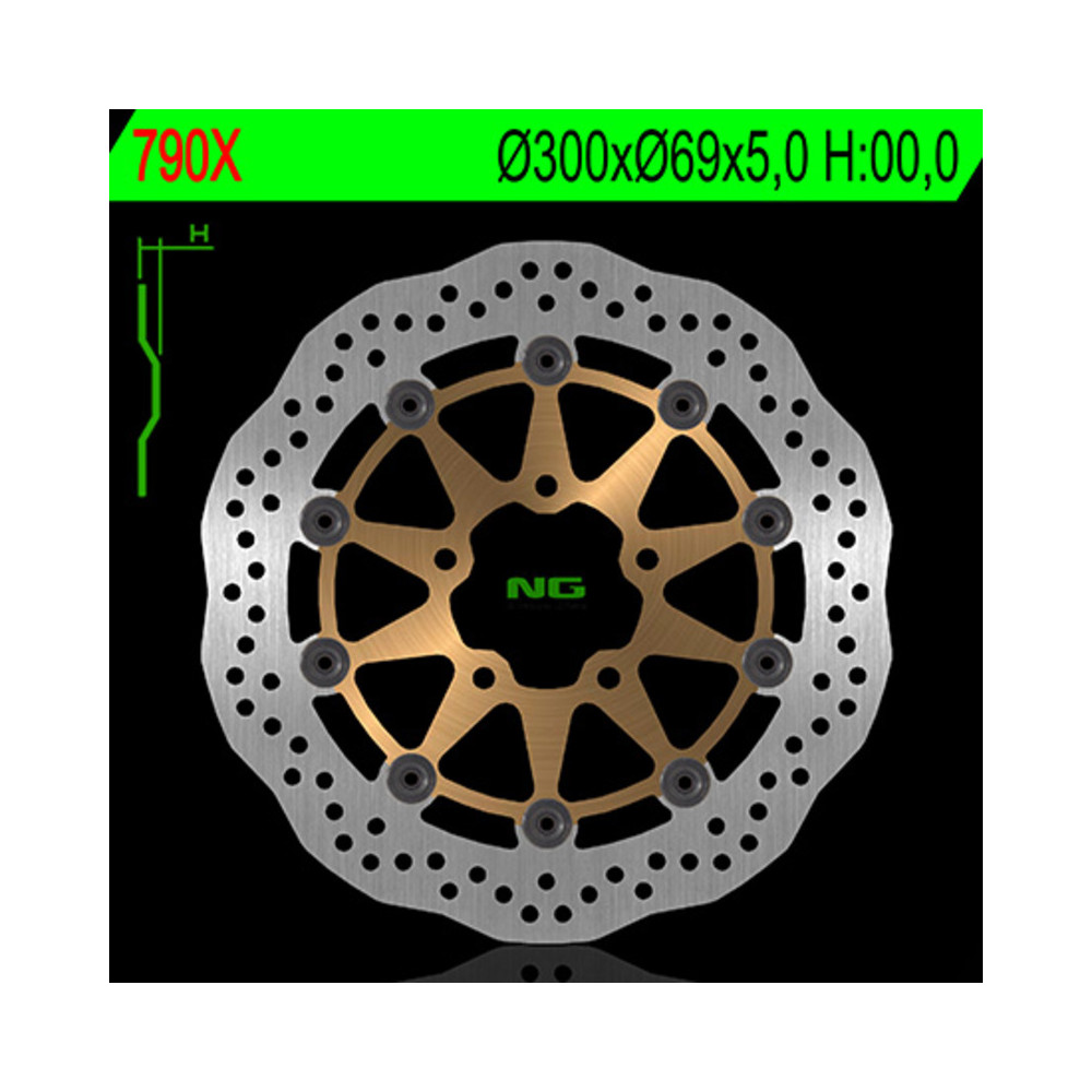 Disque de frein NG BRAKES pétale flottant