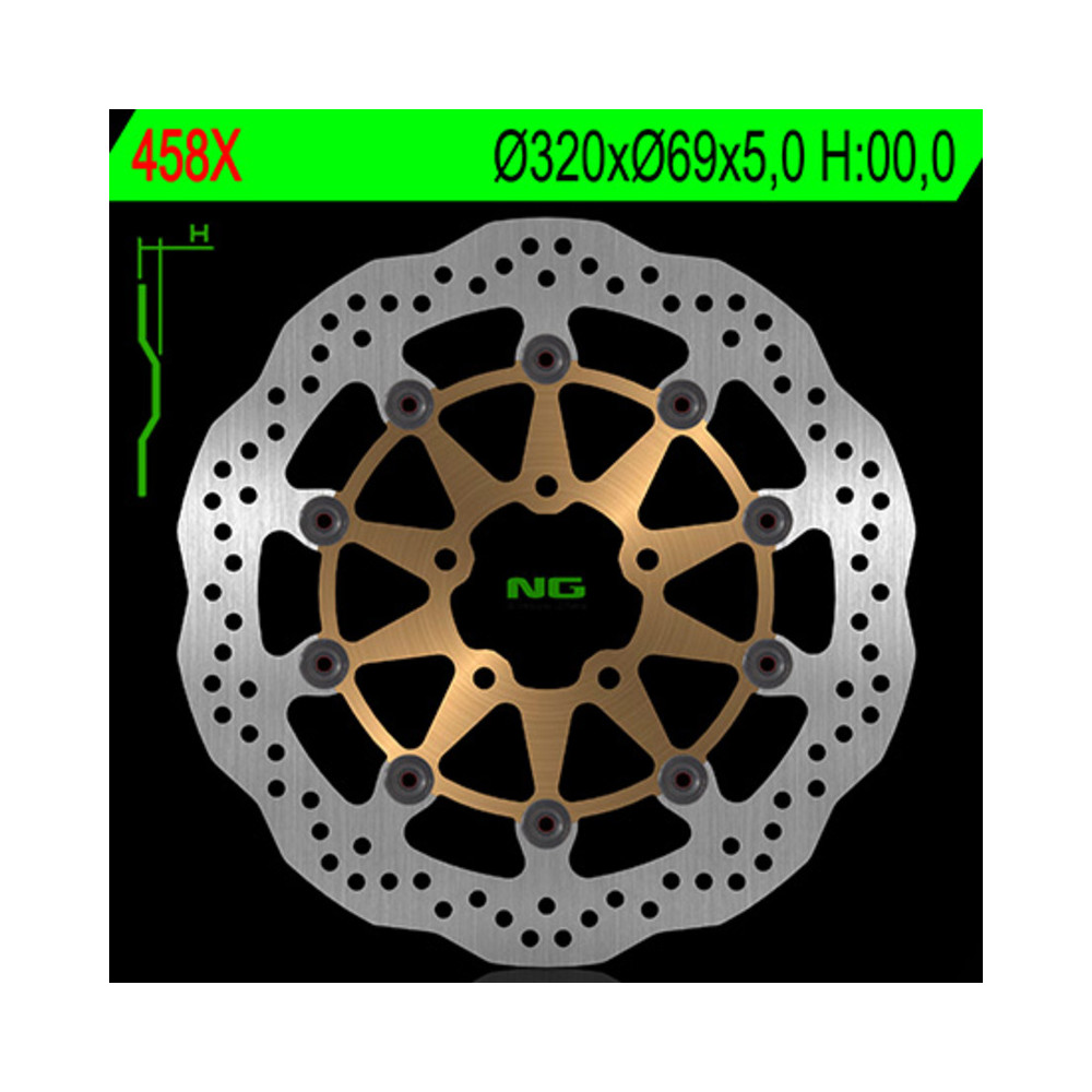 Disque de frein NG BRAKES pétale flottant