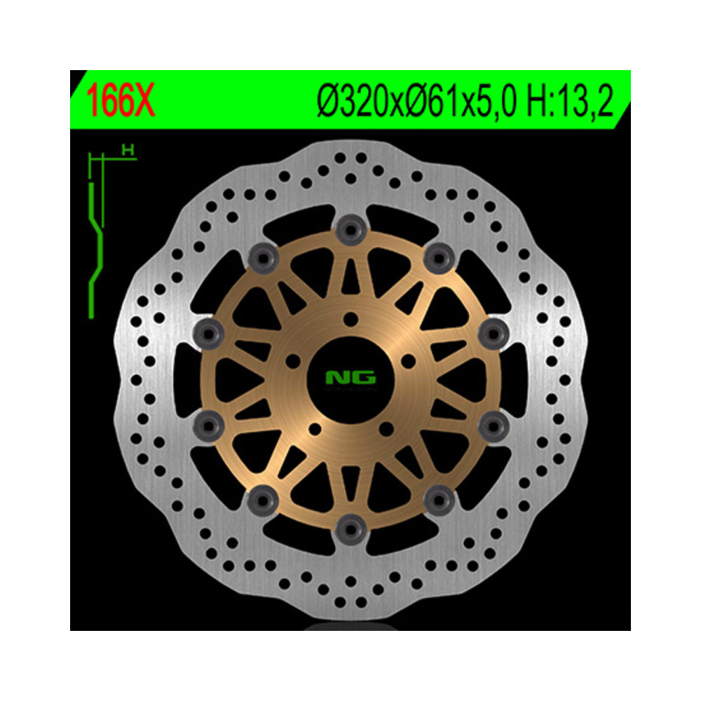 Disque de frein NG BRAKES pétale flottant