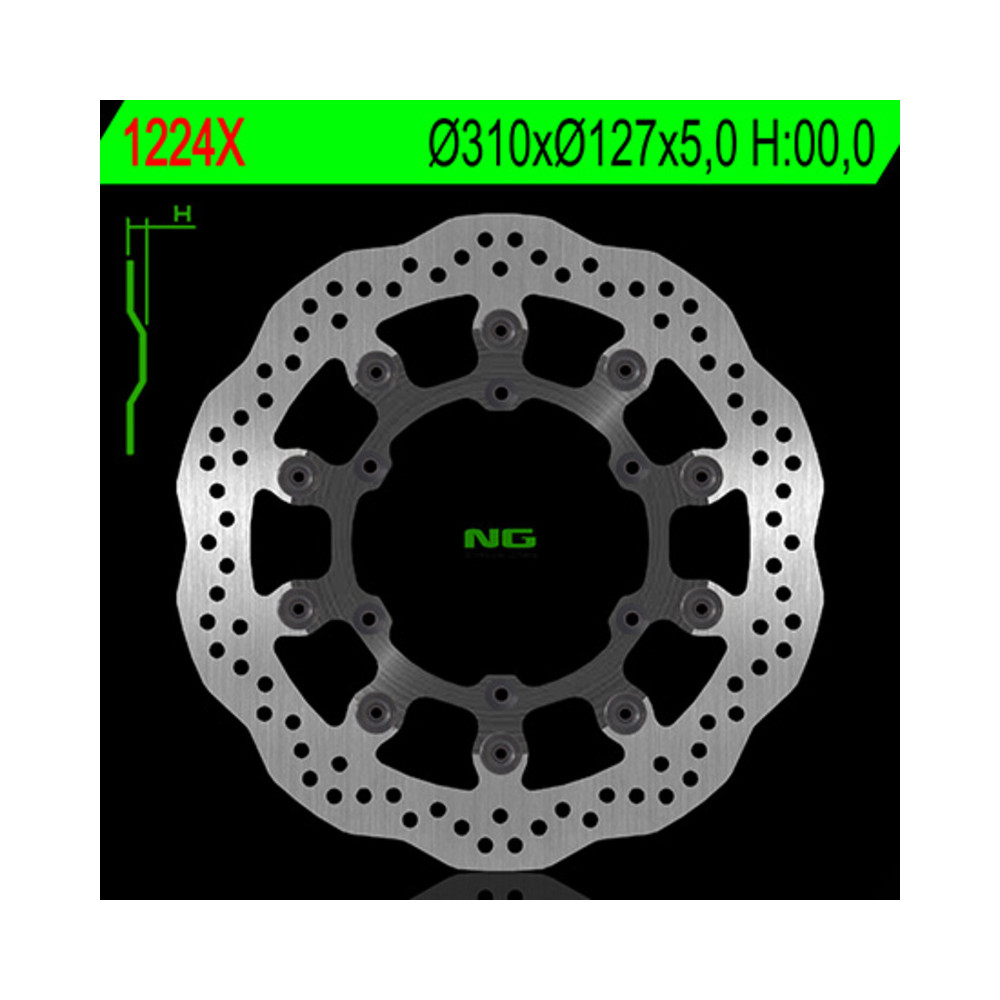 Disque de frein NG BRAKES pétale flottant