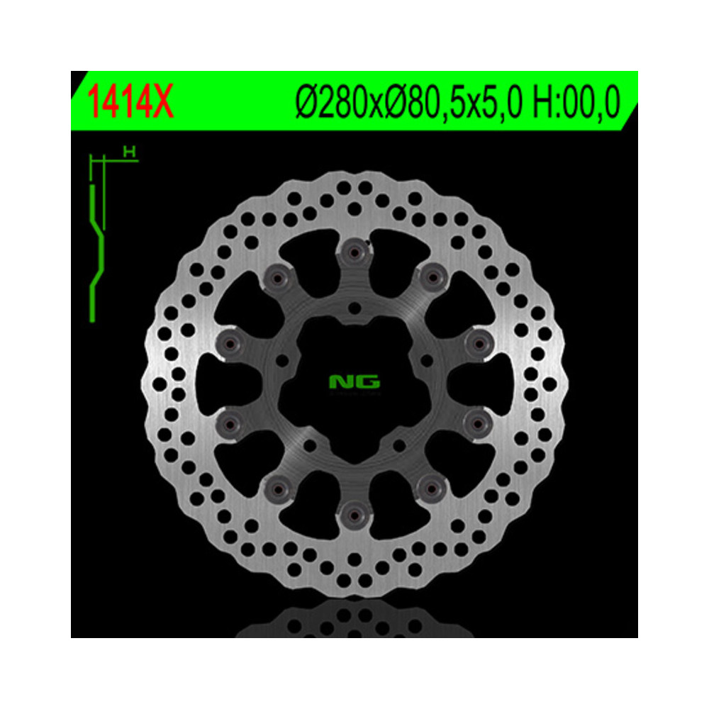 Disque de frein NG BRAKES pétale flottant