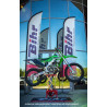 Lève-moto hydraulique VECTOR rouge (roues non incluses)