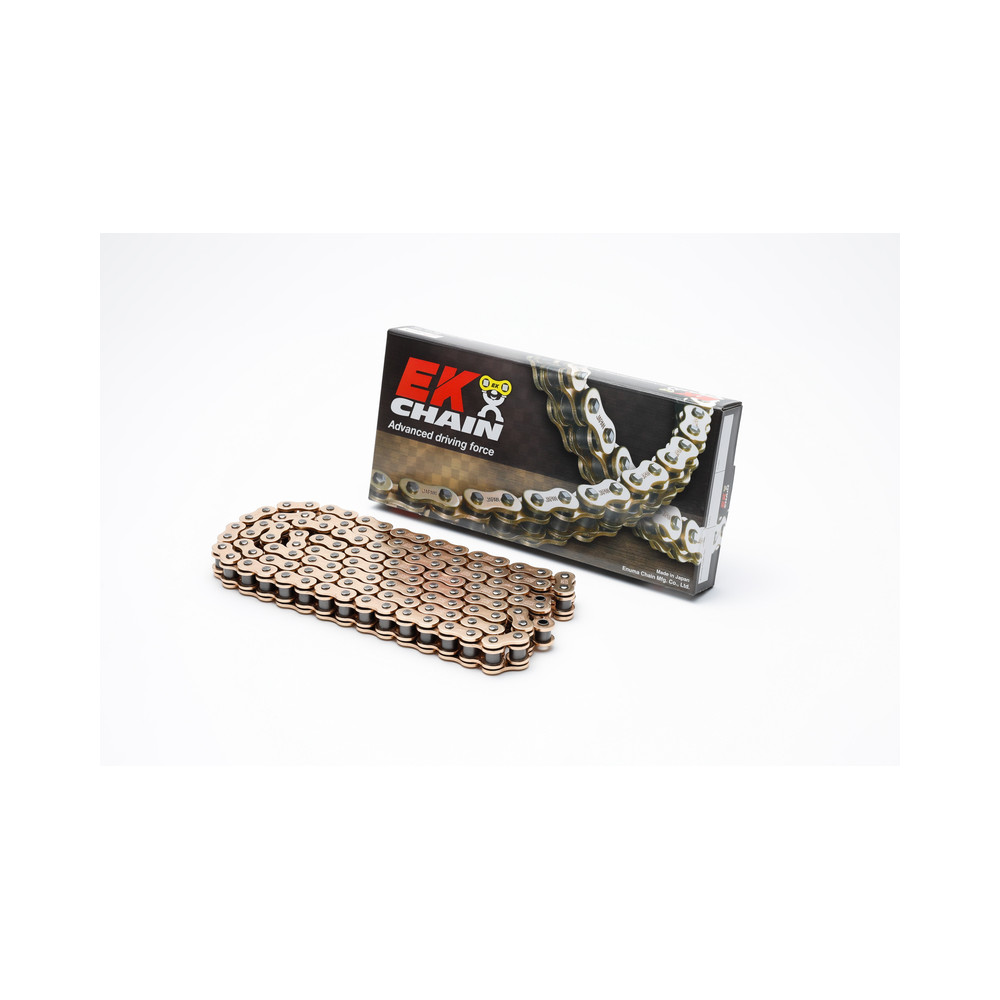 Chaine de transmission EK CHAIN 525 SRX2 - Joints Qx-Ring - attache à riveter