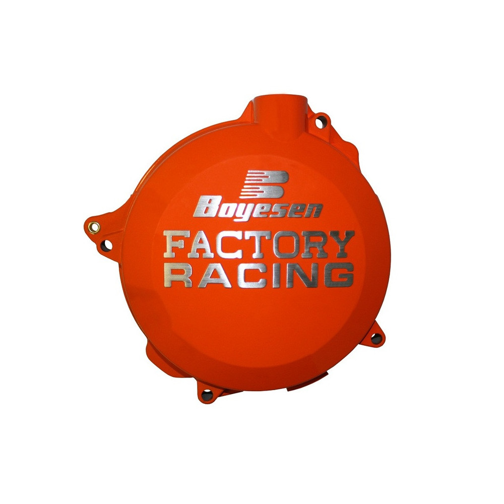 Couvercle de carter d'embrayage BOYESEN Factory Racing orange KTM EXC450/500