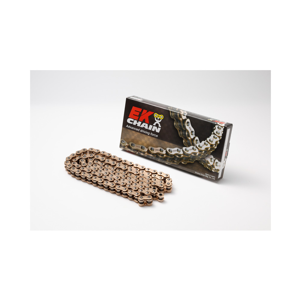 Chaine de transmission EK CHAIN 520 SRX2 - Joints Qx-Ring - attache rapide type clip