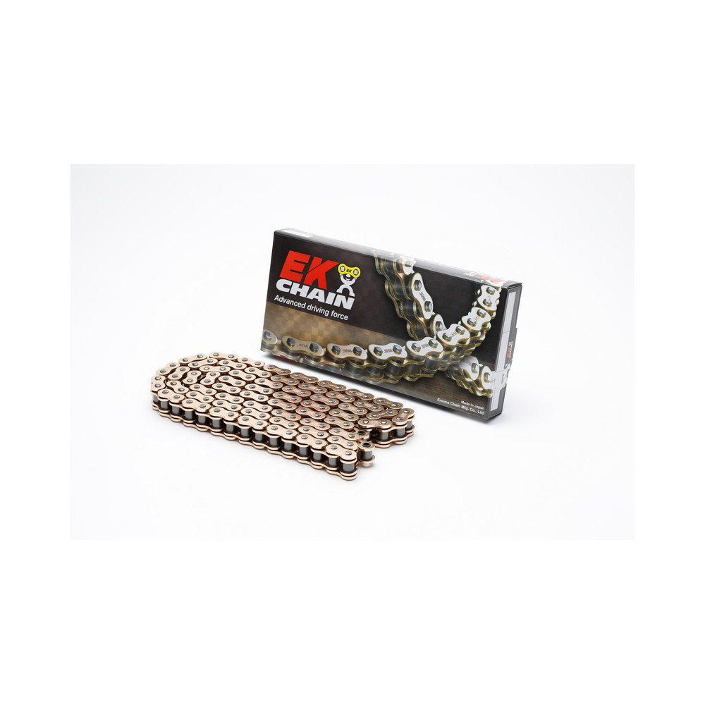 Chaine de transmission EK CHAIN 530 MVXZ2 - Joints Qx-Ring - attache à riveter