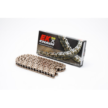 Chaine de transmission EK CHAIN 530 MVXZ2 - Joints Qx-Ring - attache à riveter