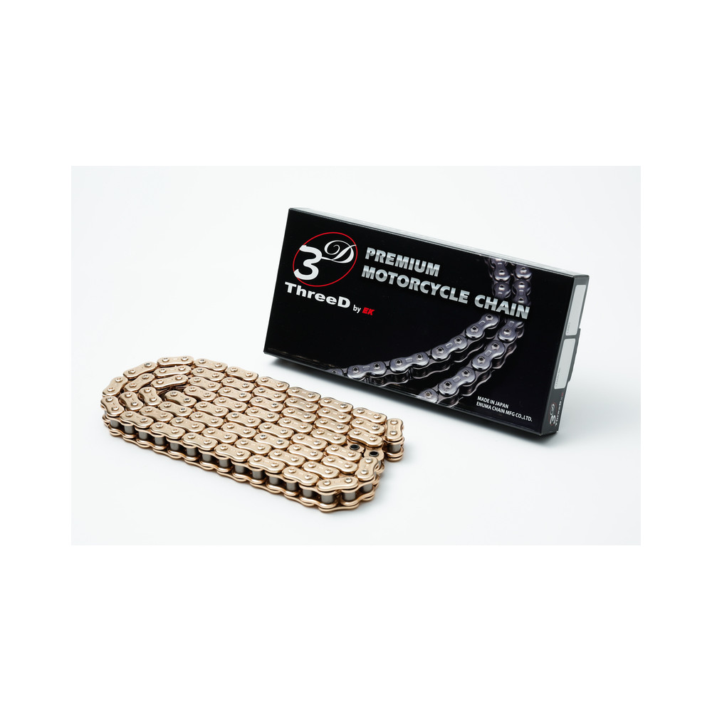 Chaine de transmission EK CHAIN 525 SPR/3D - Joints Nx-Ring - attache à riveter