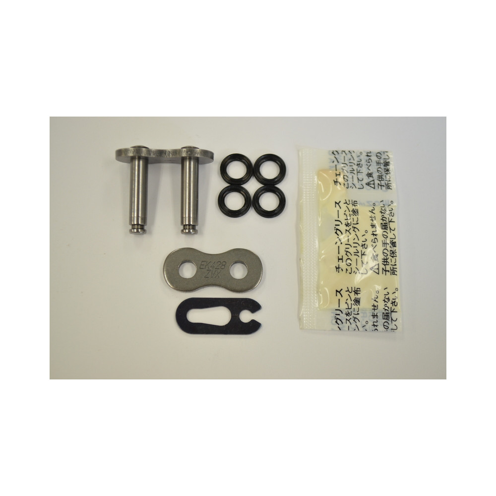 Attache de chaine EK CHAIN 428 ZVX - Joints Qx-Ring - attache rapide type clip