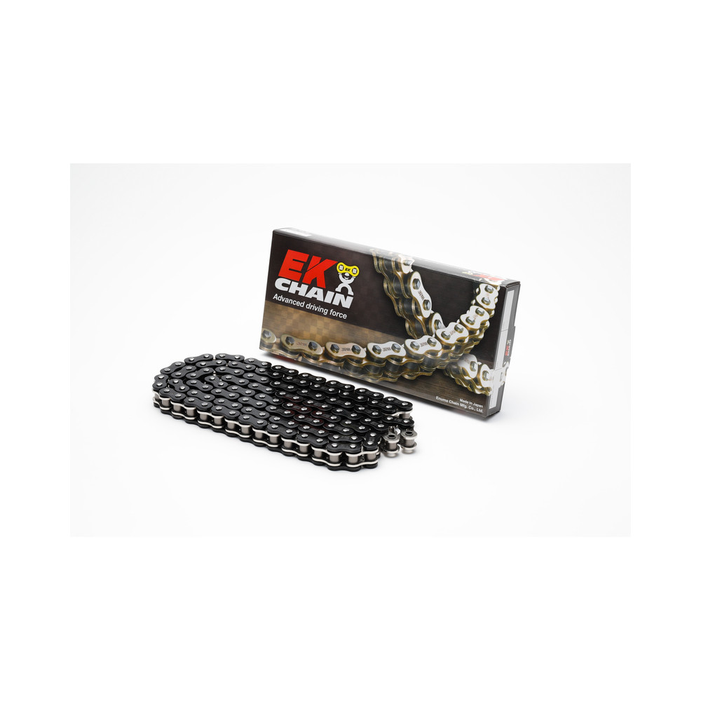 Chaine de transmission EK CHAIN 520 MVXZ2 - Joints Qx-Ring - attache à riveter