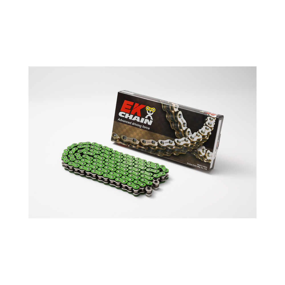 Chaine de transmission EK CHAIN 525 MVXZ2 - Joints Qx-Ring - attache à riveter