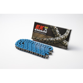 Chaine de transmission EK CHAIN 525 MVXZ2 - Joints Qx-Ring - attache à riveter