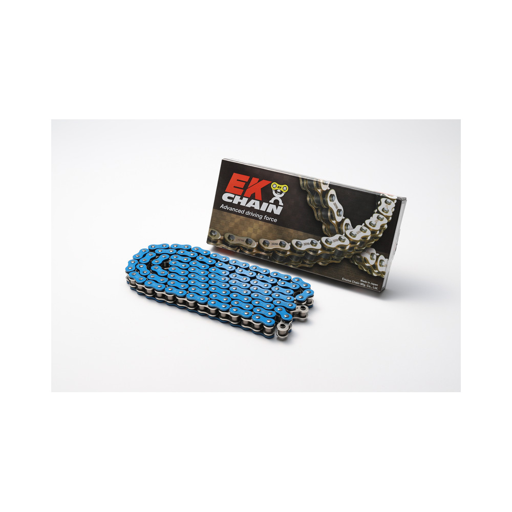 Chaine de transmission EK CHAIN 525 MVXZ2 - Joints Qx-Ring - attache à riveter