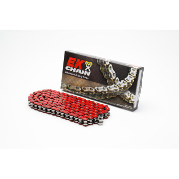 Chaine de transmission EK CHAIN 525 MVXZ2 - Joints Qx-Ring - attache à riveter