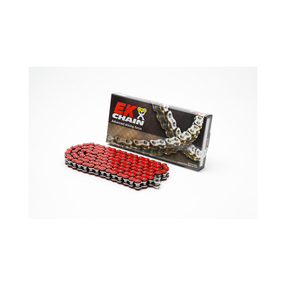 Chaine de transmission EK CHAIN 525 MVXZ2 - Joints Qx-Ring - attache à riveter