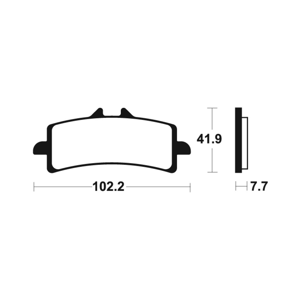 Plaquettes de frein TECNIUM Racing métal fritté - MSR341