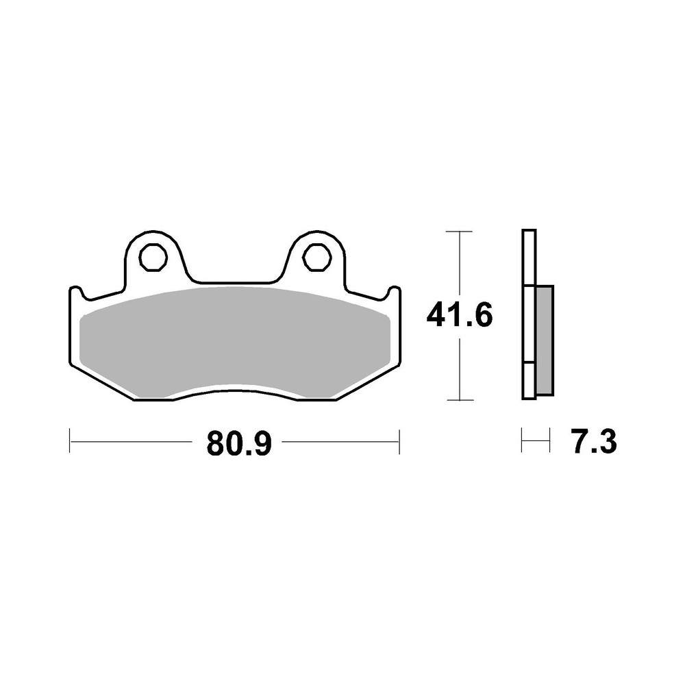 Plaquettes de frein BREMBO Scooter métal fritté - 07078XS