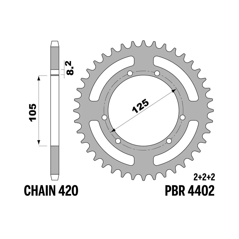 Couronne PBR acier standard - 420