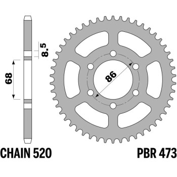 Couronne PBR acier standard - 520
