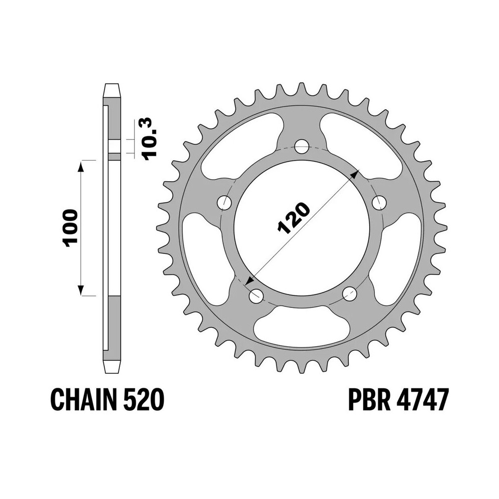 Couronne PBR alu renforcé - 520
