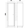 Armoire métallique à 1 porte avec étrier BETA C45PRO 2.0