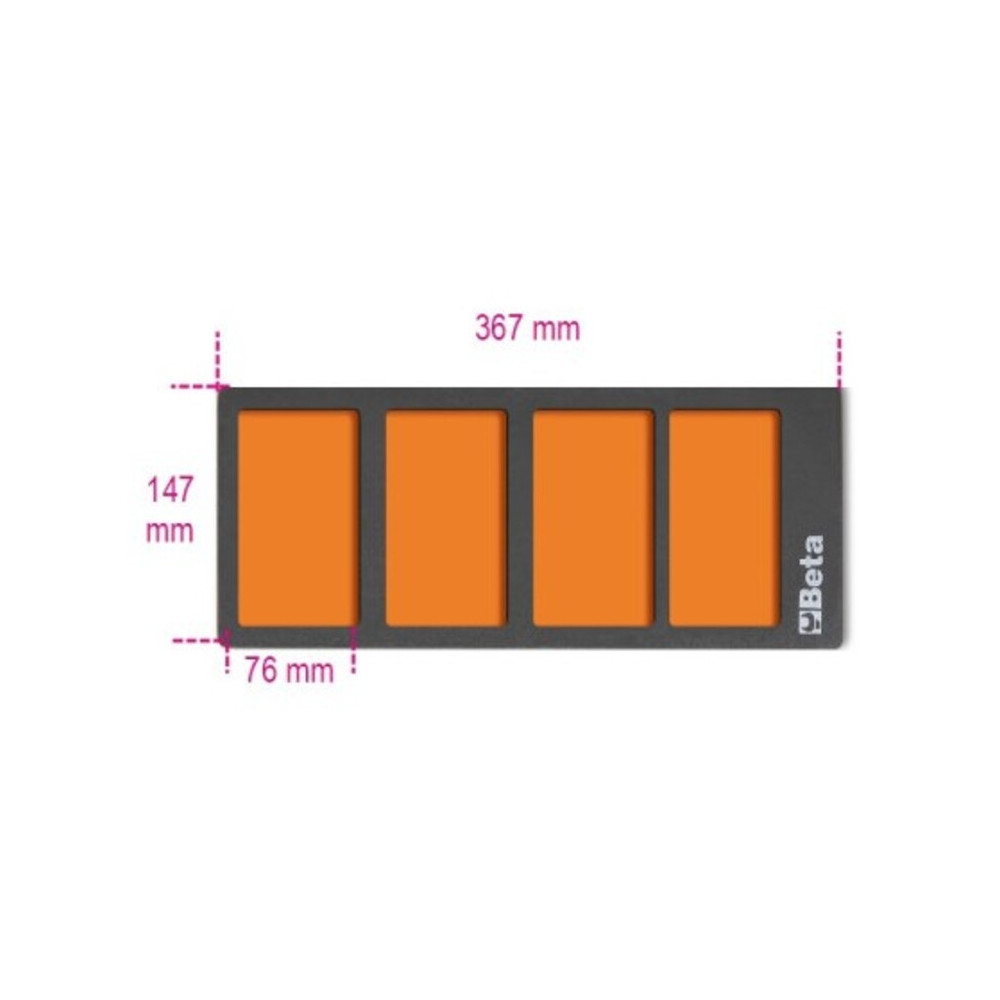 Module en mousse EVA BETA VPM3 avec 4 compartiments de rangement