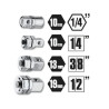 Kit de 4 adaptateurs pour clés à cliquet BETA TOOLS 123/K4