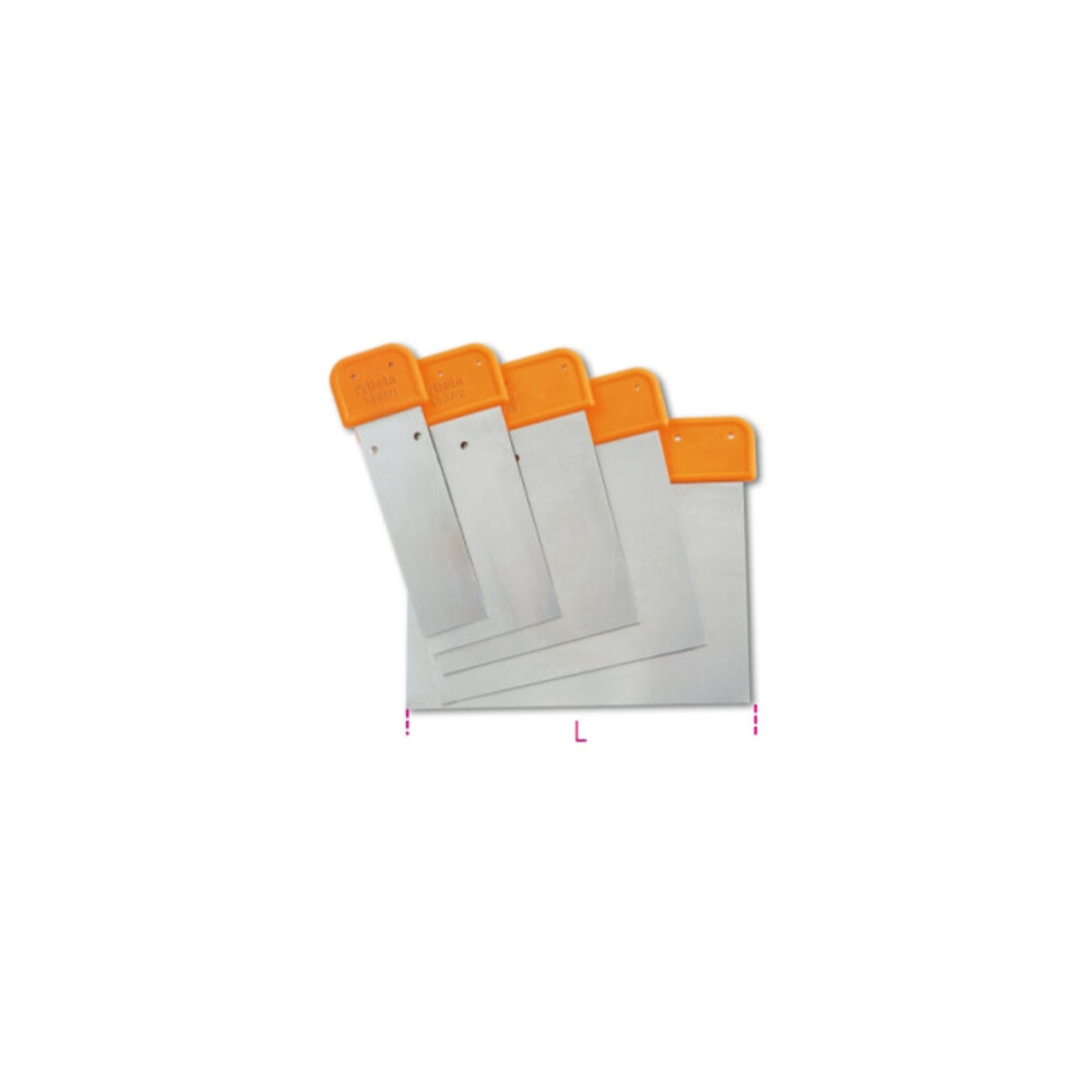 Jeu de 5 spatules carrossier BETA acier inox