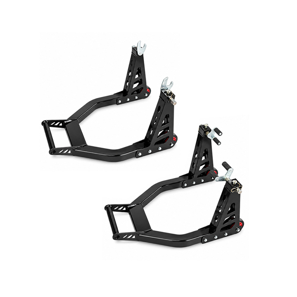 Kit VECTOR de béquilles avant et arrière pliables en aluminium