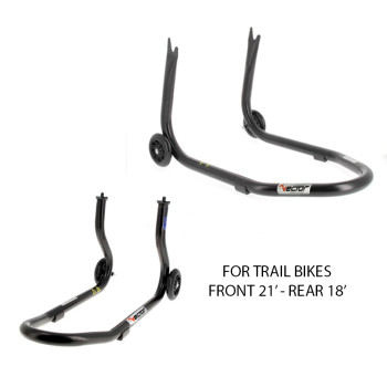 Kit VECTOR de béquilles avant et arrière pour moto Trail