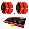 Kit VECTOR – 2 jeux de couvertures chauffantes Smart 120/190 (rouges) avec tapis de paddock Pit Stop offert