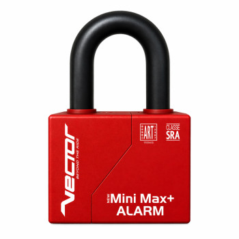 Kit VECTOR – Chaîne 1400 × 14 mm et cadenas avec alarme New Minimax+ Alarm