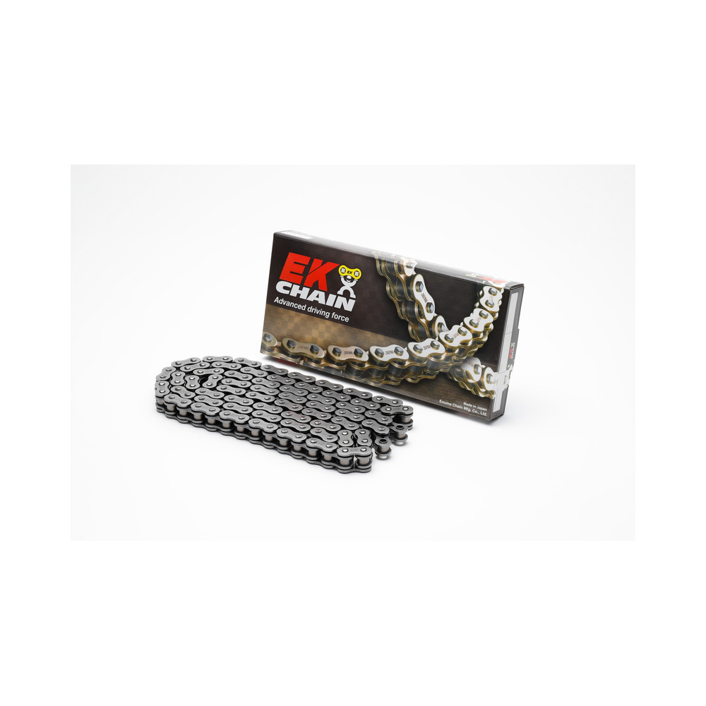 Chaine de transmission EK CHAIN 520 MVXZ2 - Joints Qx-Ring - attache à riveter