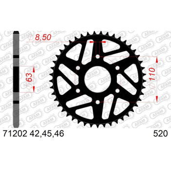 Couronne AFAM acier standard - 520