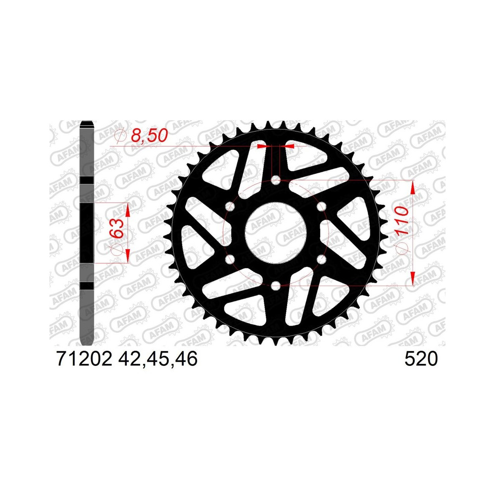Couronne AFAM acier standard - 520
