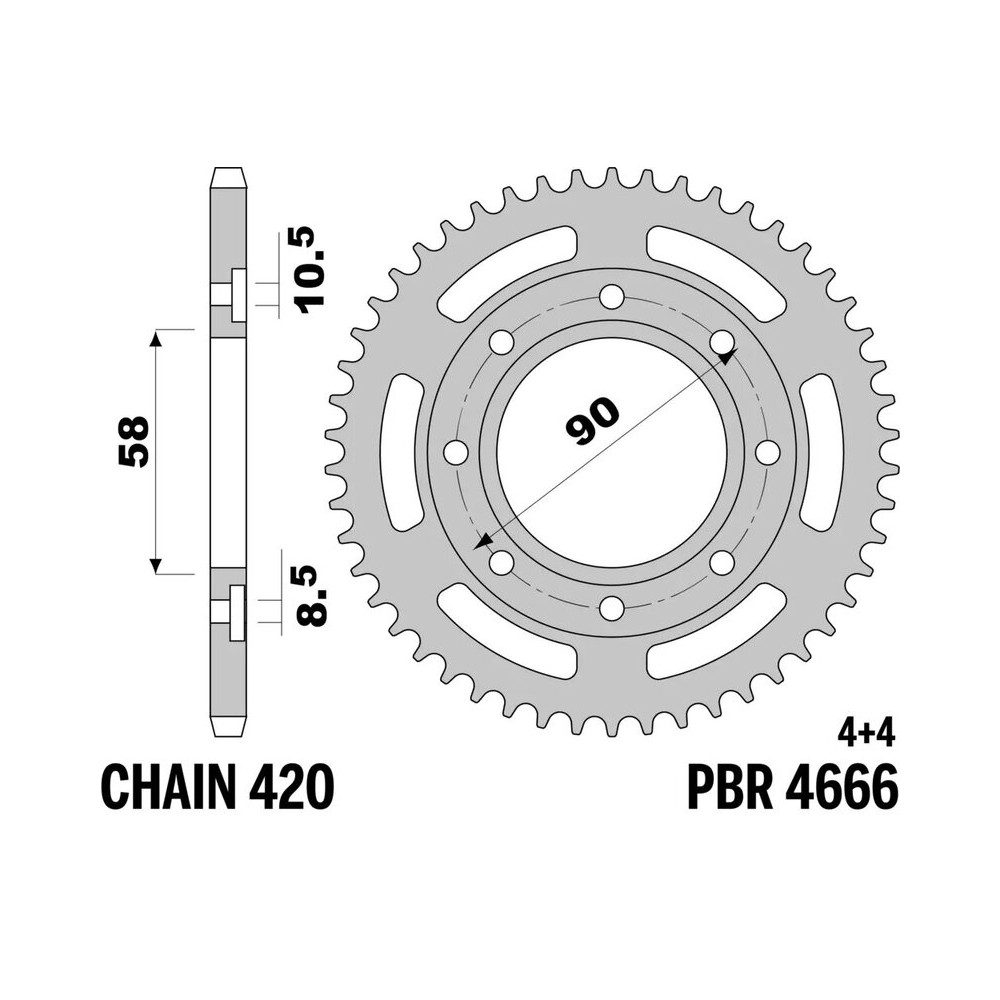 Couronne PBR acier standard - 420