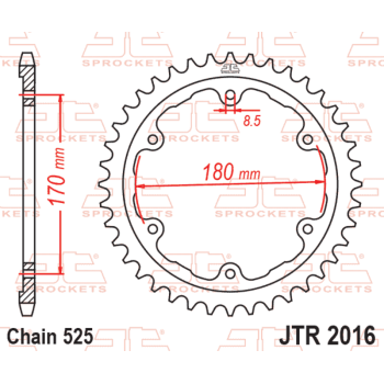 Couronne JT SPROCKETS acier standard - 525