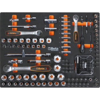 Combinaison d'ameublement d'atelier BETA TOOLS C45PRO 2.0 W avec 268 outils Beta Worker