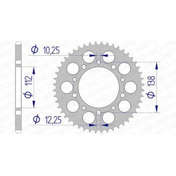 Couronne AFAM alu standard - 520