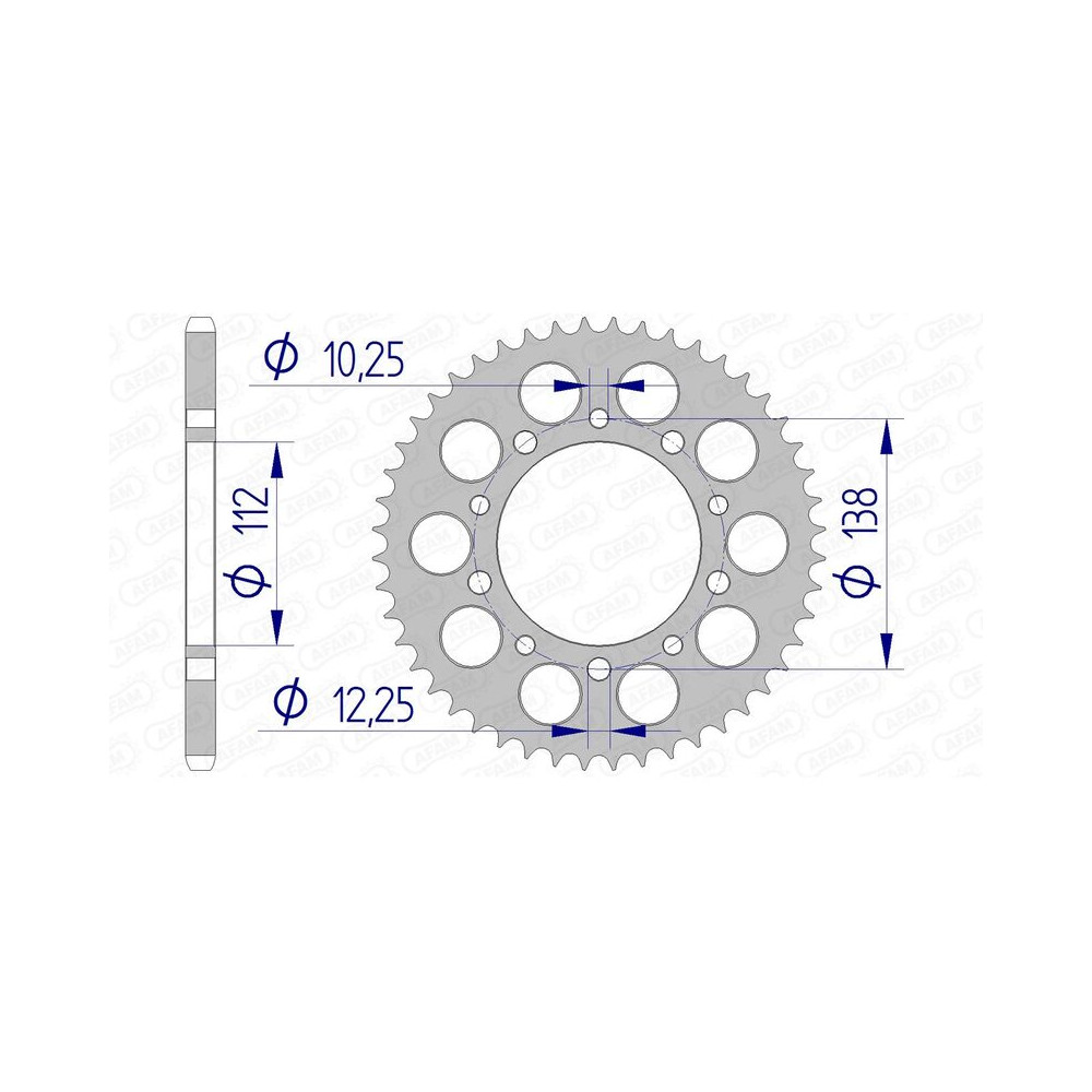 Couronne AFAM alu standard - 520