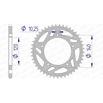Couronne AFAM alu standard - 520