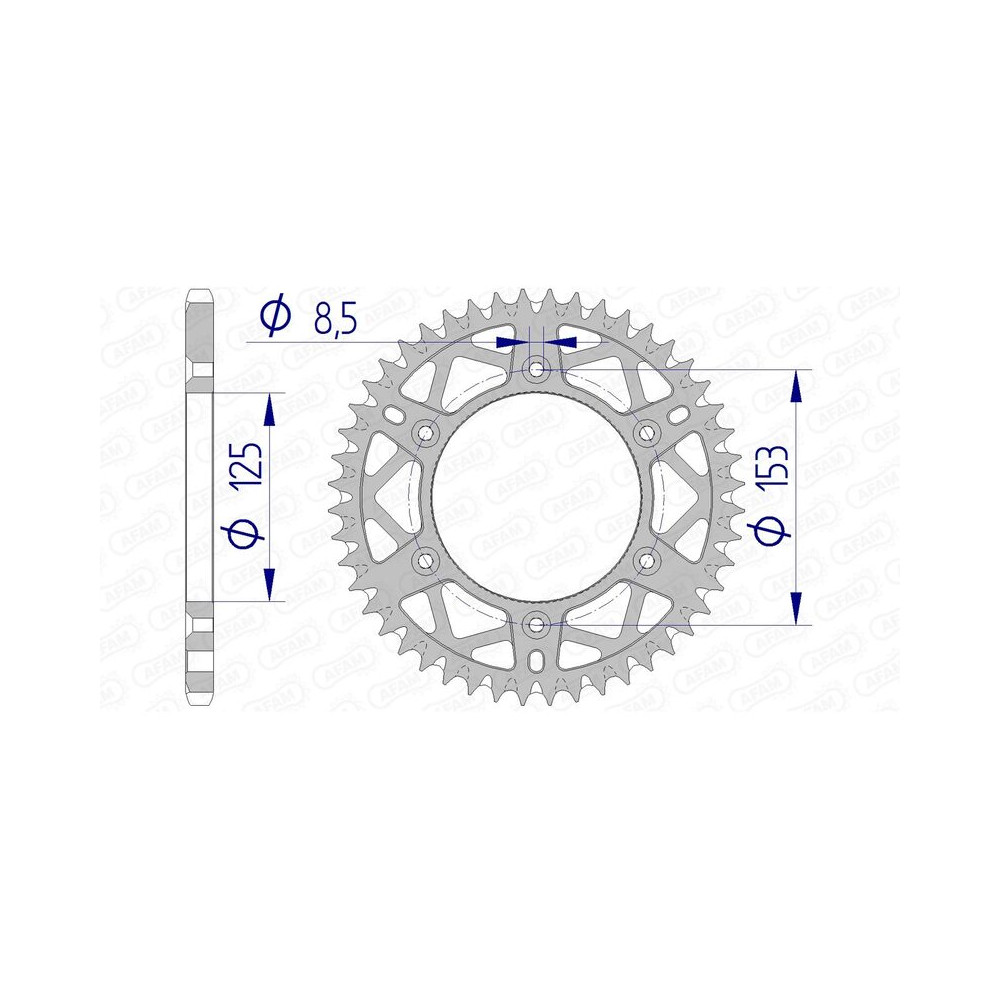 Couronne AFAM alu standard - 520